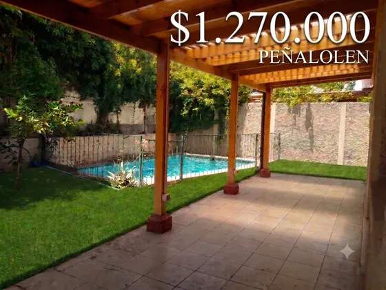 Casa Peñalolén 4d 3b Seguridad 24/7 Piscina Terraza Office