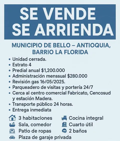 Venta De Casa, Más Información Al 3145300537