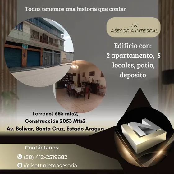 Edificio Con 5 Locales Y 2 Apartamentos En Venta Santa Cruz 