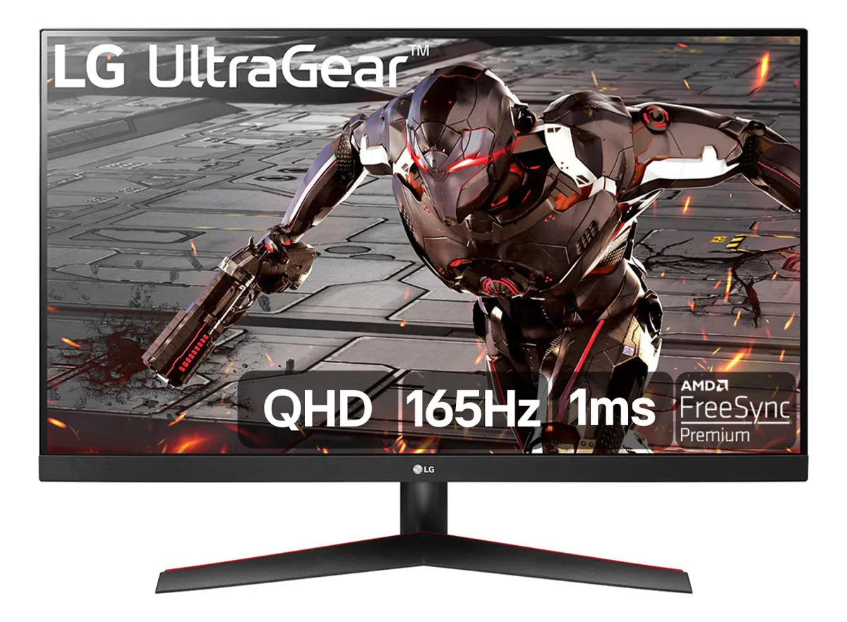 MONITOR LG ULTRAGEAR 32GN600 - 32" 2K QHD 165HZ, 1MS (MBR), HDR10, FREE SYNC