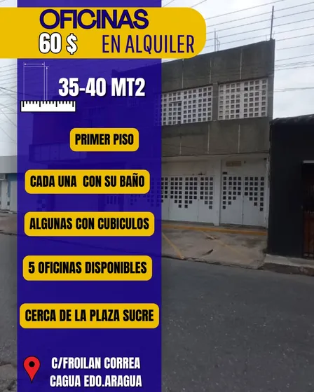 Oficina En Alquiler Centro De Cagua