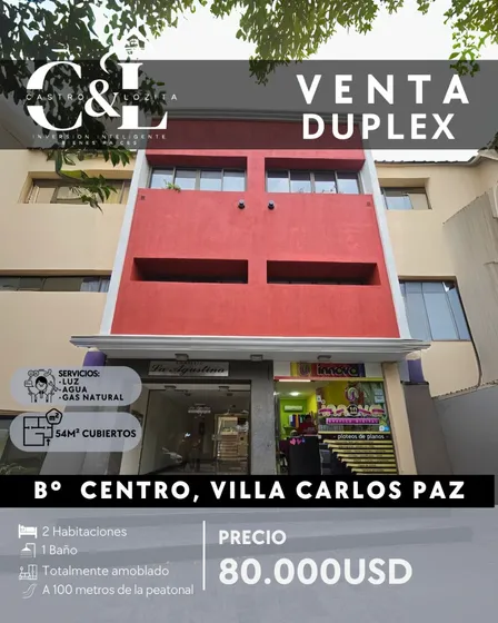 Duplex De 2 Dormitorios A 100mts De La Peatonal
