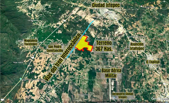 Venta Terreno De 367 Hectáreas A La Orilla Del Tren Interoceánico En Oaxaca 