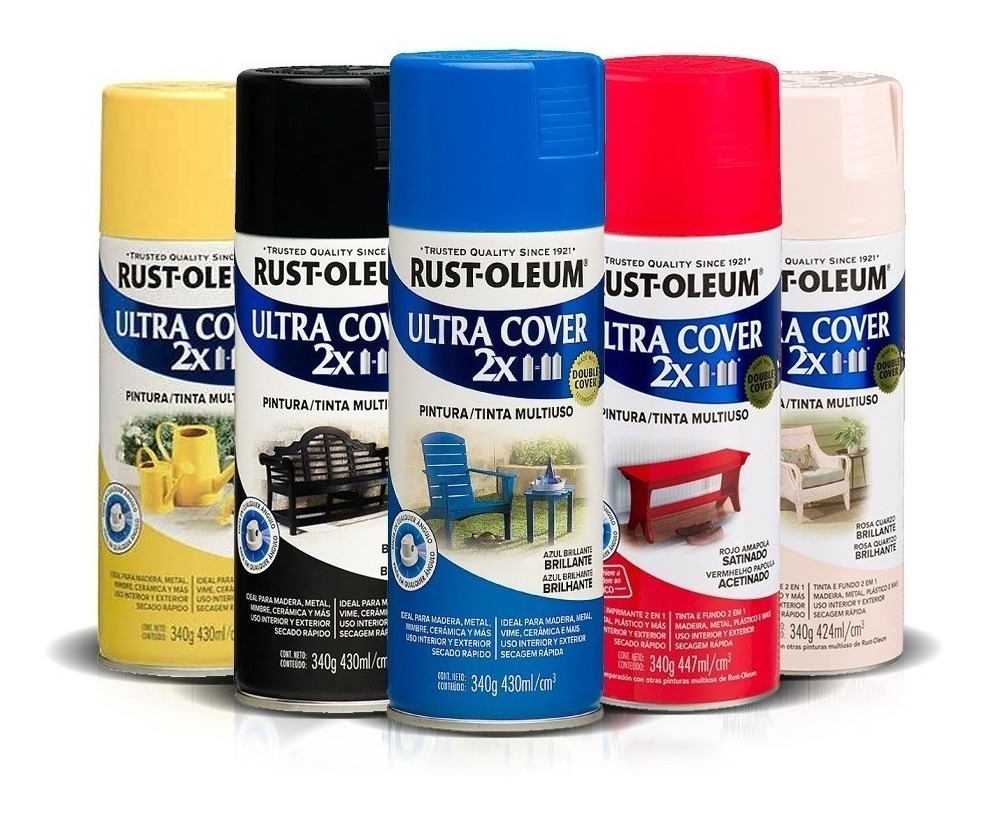 Pintura Aerosol Ultra Cover Colores Rust Oleum Brillantes