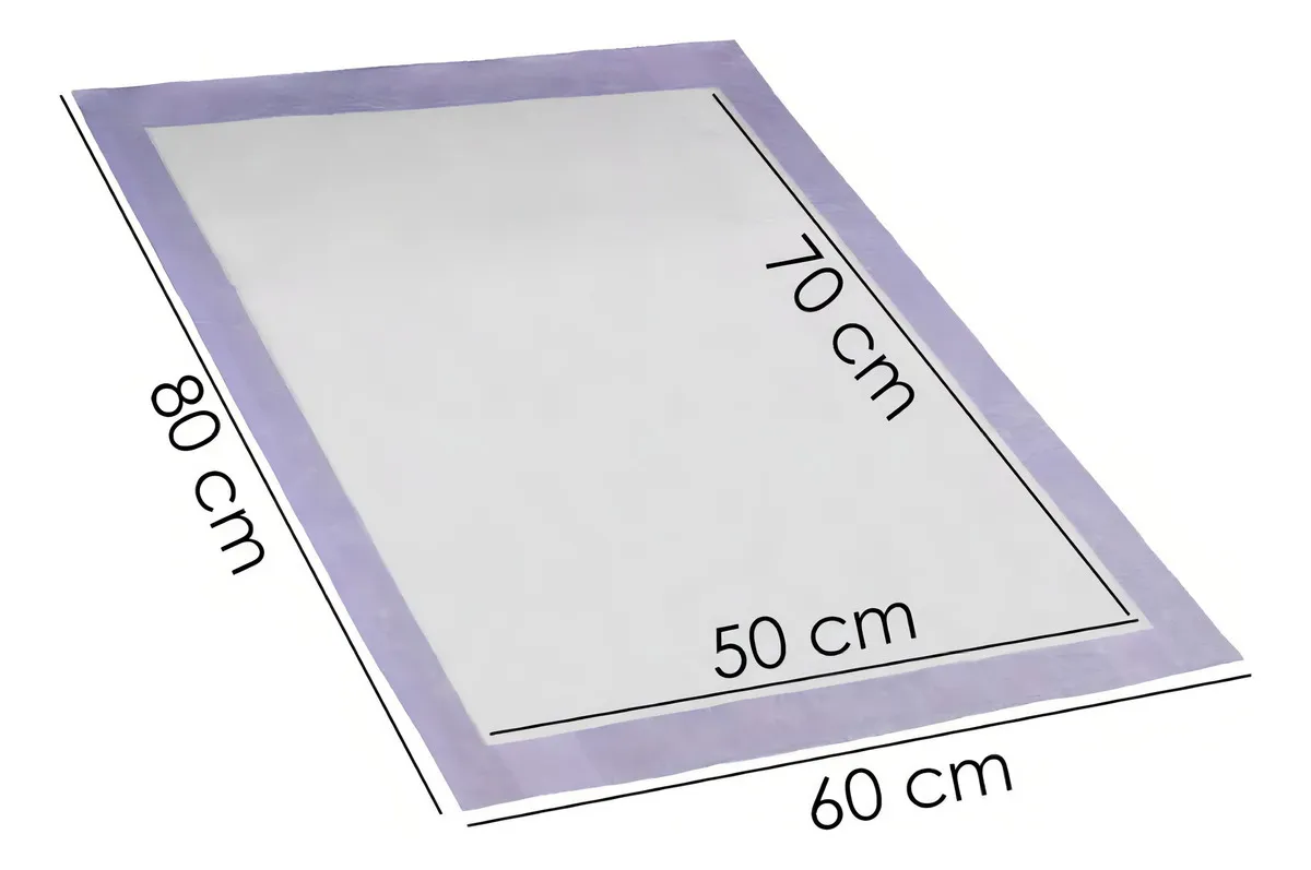 Petlike tapete higiênico para cães ultra pads lavanda 80cm x 60cm com 30 unidades - Imagem 4