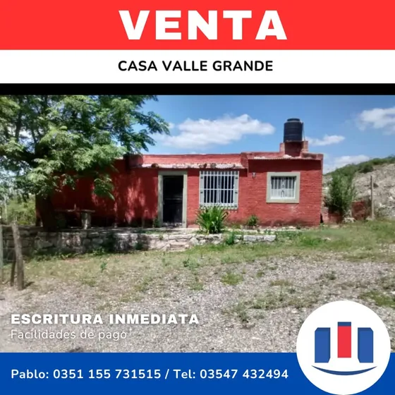 17 Hectareas En Venta Valle Grande - Incluye Un Galpon Casa - C/escritura!