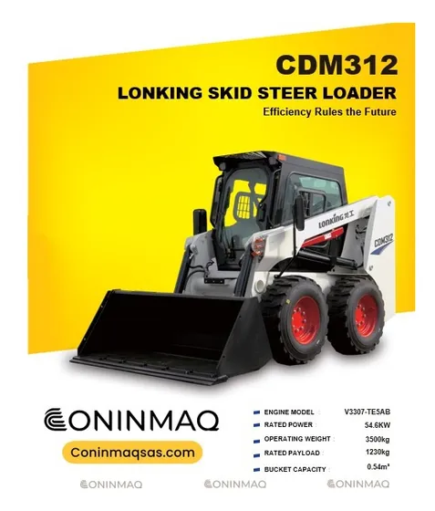 Minicargador Lonking Cdm312