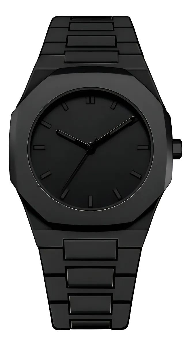 Relógio Minimalista De Pulso All Black Royal Oak Preto