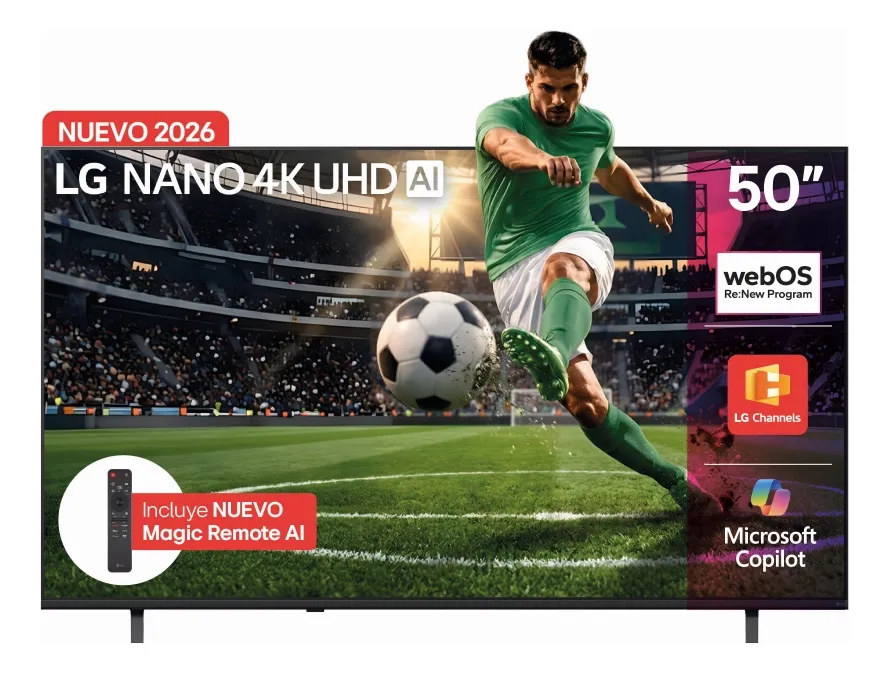 Televisor LG 50 Pulgadas Nano Uhd Evo Ai Tv 50nu855bpsa.awc