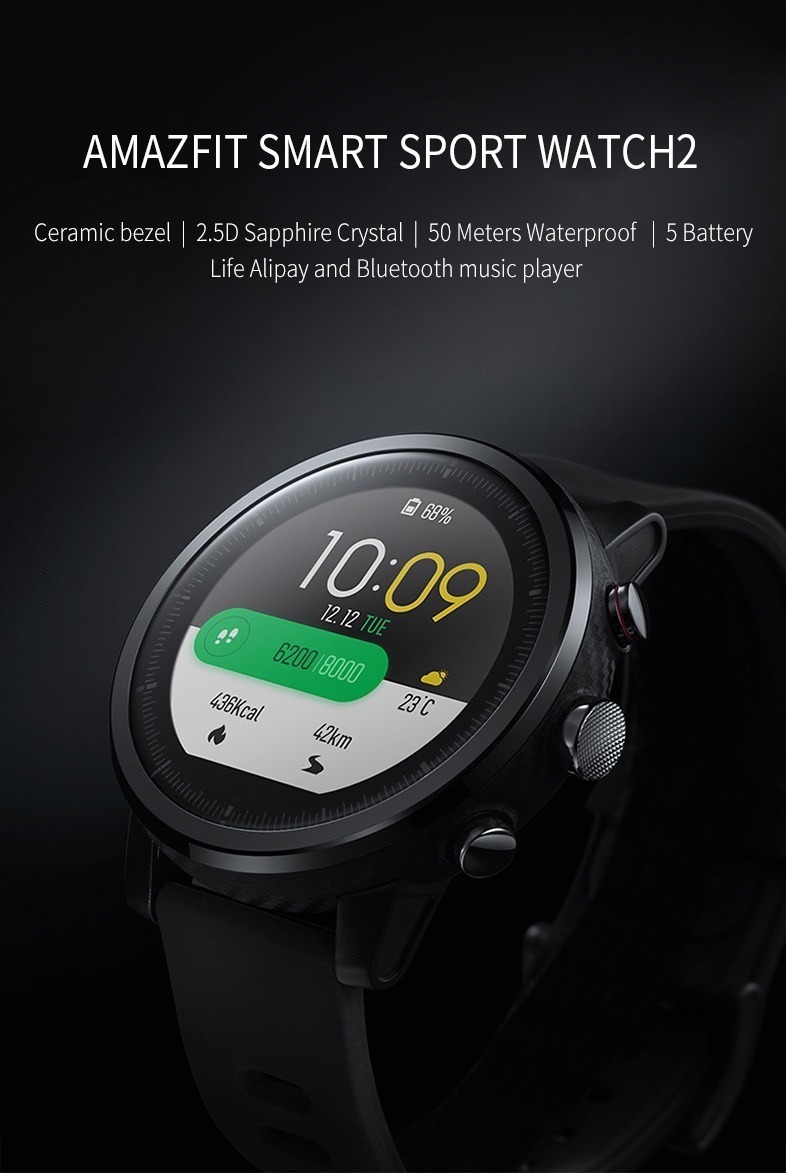 Relógio Amazfit Stratos Pace 2 Xiaomi - Smartwatch Smartband | Mercado Livre