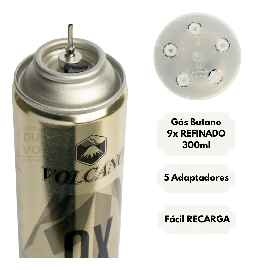 Imagem 2 de 5 de Kit 3 Gás Butano P Isqueiro Volcano Premium 9x