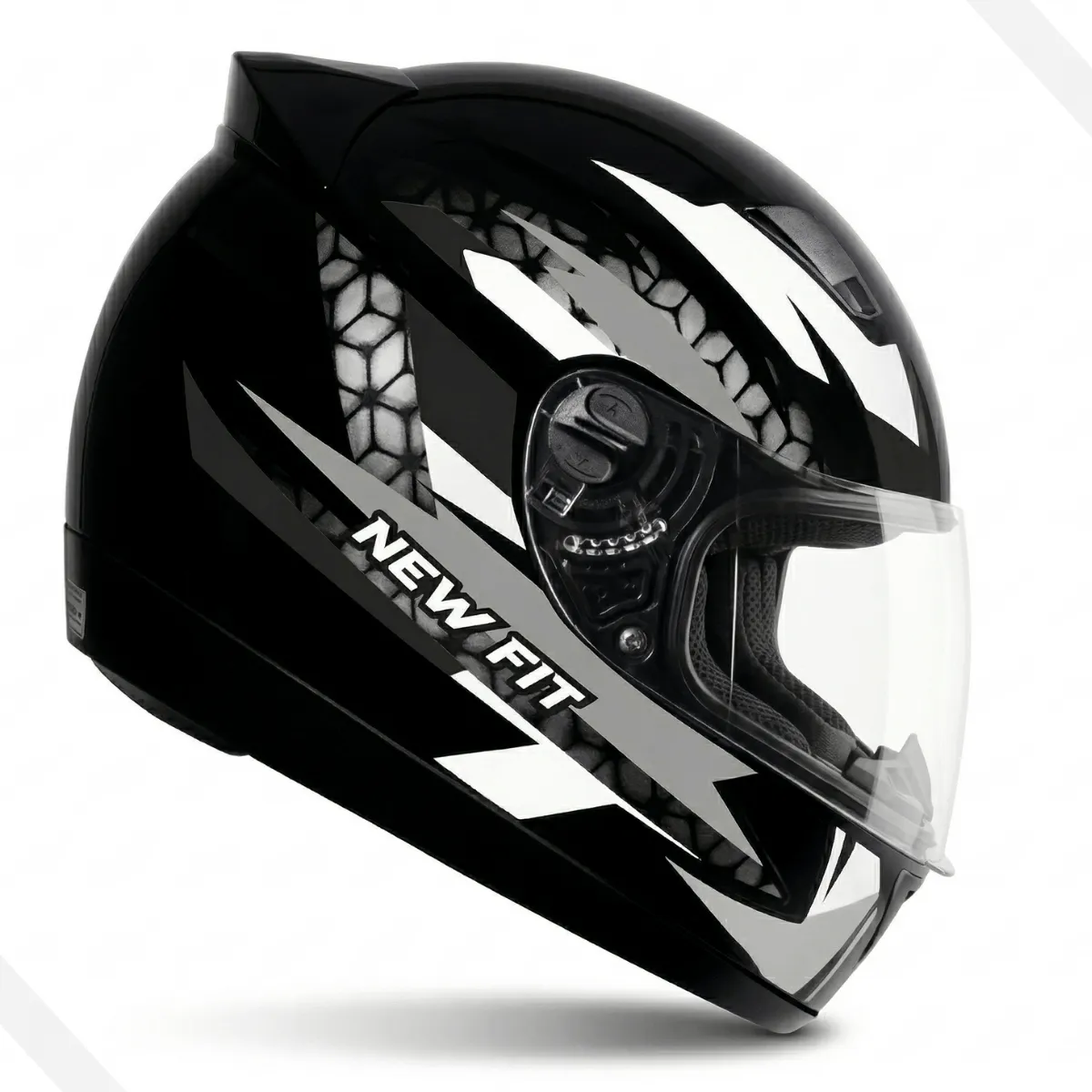 Capacete Fechado Ebf New Fit Control Esportivo Moto Preto