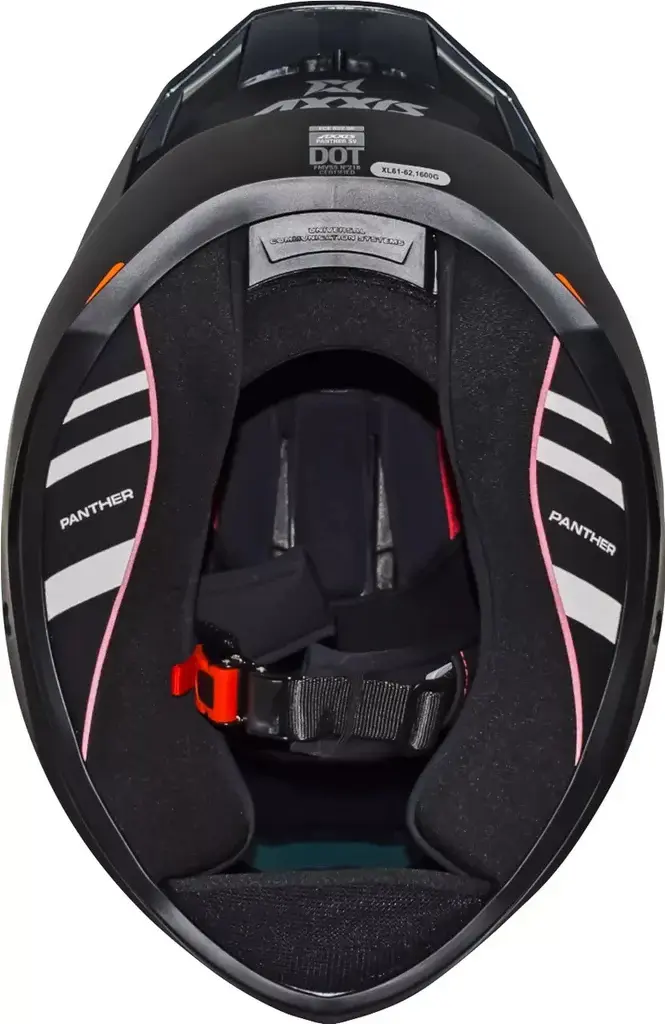 Capacete de motocicleta Axxis Panther Solid A1, preto fosco, com viseira dupla, tamanho M — foto 5