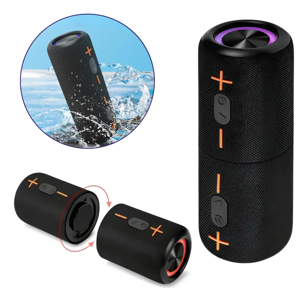 Boombox Bluetooth 50w Bass Boost Caixa Potente 2 Em 1