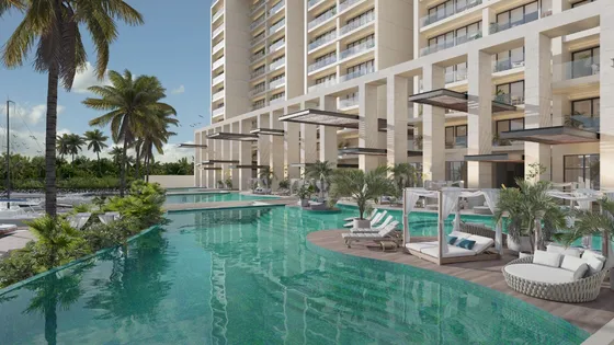 Departamento En Venta En Cancún, Blas, Acabados De Lujo En Todo El Desarrollo