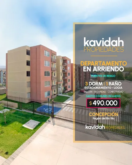 3d/1b Gastos Comunes Incluidos En Valor Del Arriendo