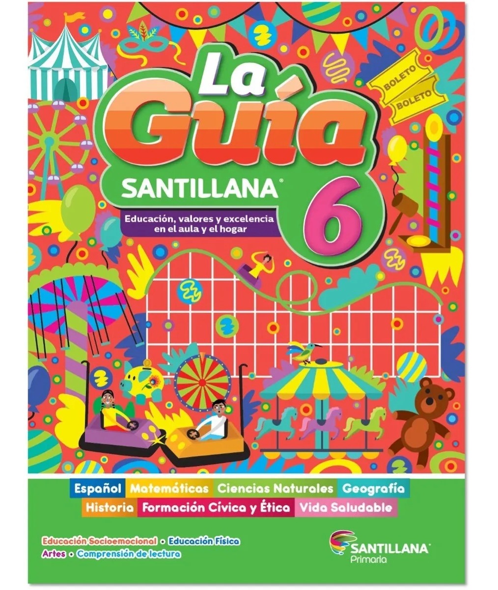 Guía Santillana 6 Primaria Oficial 2021 2022 Pack De 3 Vol Envío Gratis 2240