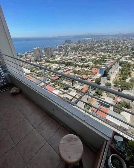 Depto Con Hermosa Vista Al Mar A 3 Cuadras De U. Santa Maria