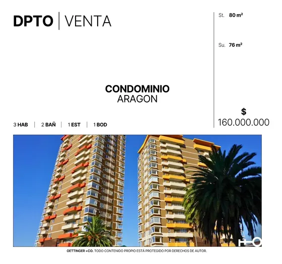 Departamento En Venta En Condominio Aragon