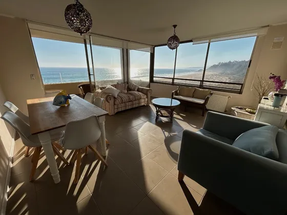 Vende Departamento 3 Dorm. 2 Baños, Primera Linea De Playa.