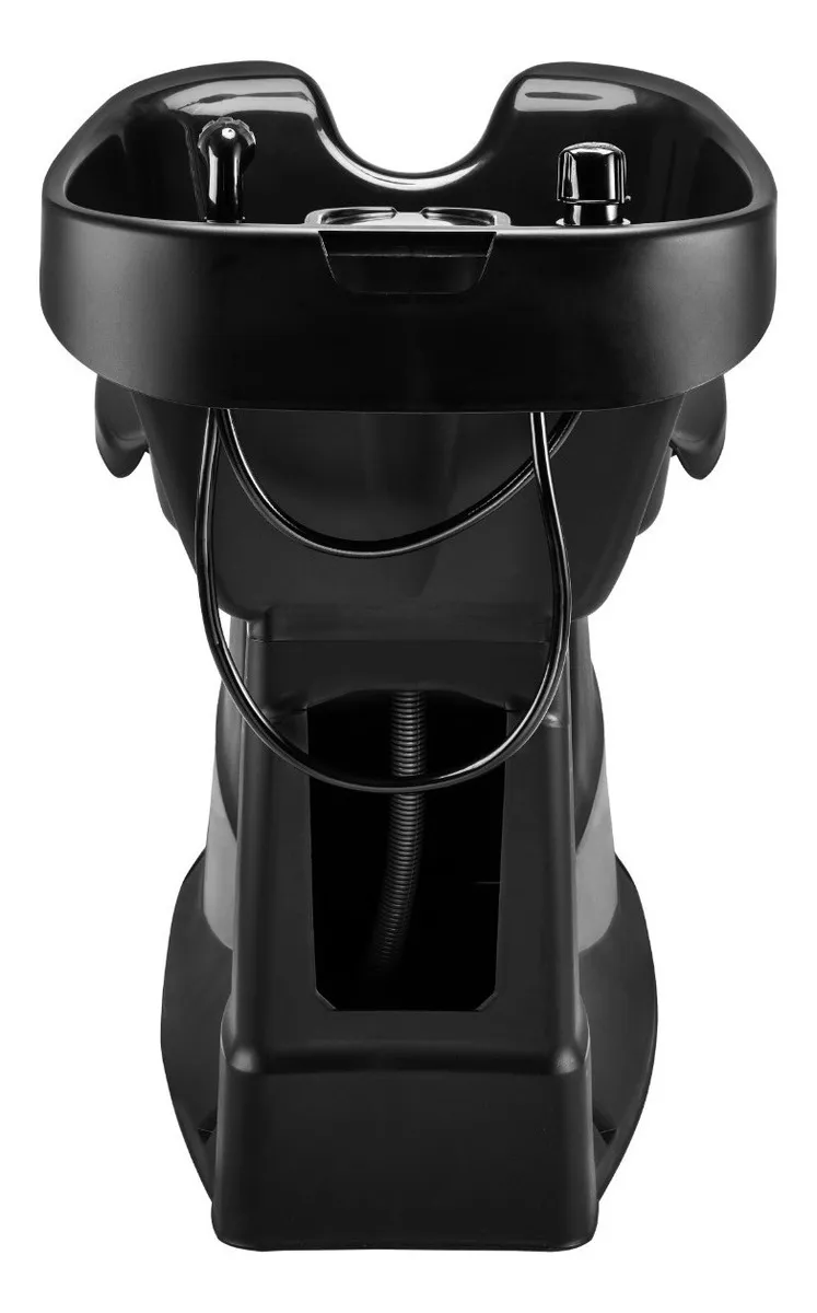 Lavatório Estofado Champ Dompel para Cabeleireiro Salão Beleza e Barbeiro cor Preto - Imagem 4