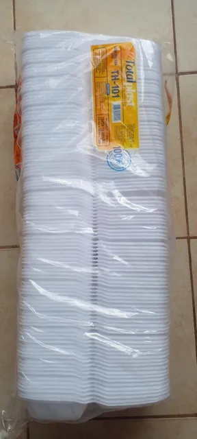 Hamburgueira De Isopor Hf-101 Totalplast  - 100 Unidades