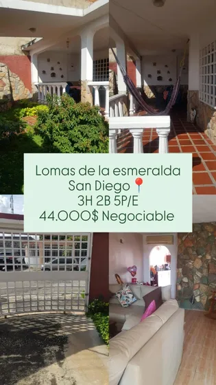 Casa En San Diego Urb Lomas De La Esmeralda 