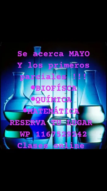 Profesora Clases Cbc Uba Xxi Biofisica Quimica Matematica 