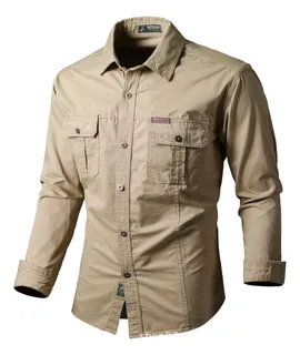 Camisa color zapote para hombre sale