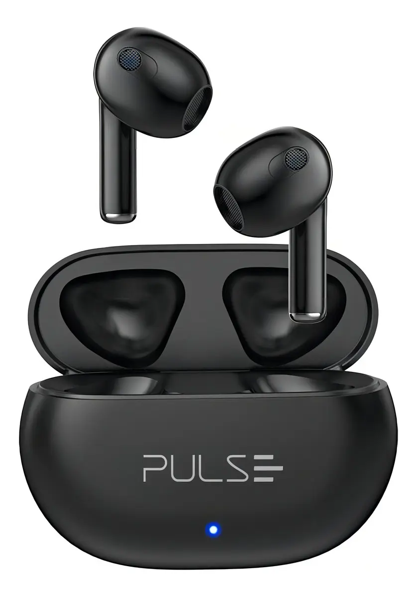 Fone De Ouvido Pulse Tws Bluetooth 5.3 Com Touch, Som Estéreo E Até 12h De Bateria  Ph413 Preto
