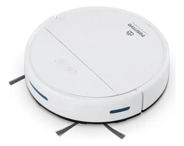 Smart Robô Aspirador Wi-Fi 3 em 1 positivo cor branco