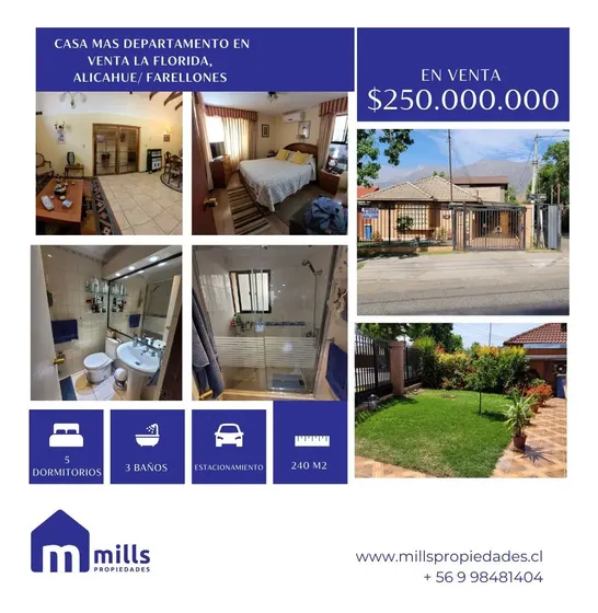Casa En Venta En Alicahue Olivares La Florida