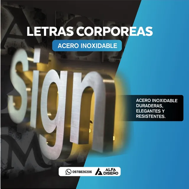 Letras Y Letreros Corpóreos Iluminados