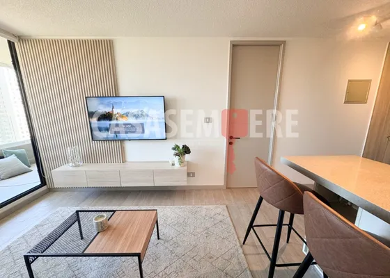 Amoblado! Se Vende Tal Cómo Se Ve. 1 Dormitorio Y 1 Baño