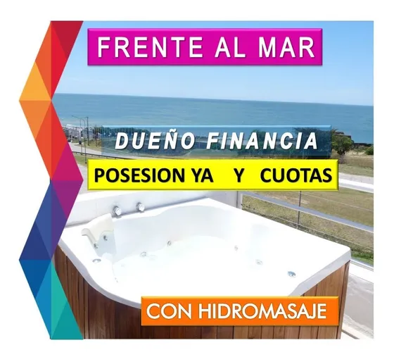 Frente Al Mar, Posesión Ya, Dueño, Hidromasaje, Parrilla, Coch, S/expensas.