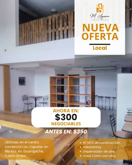 Local En Alquiler, C.c. Las Cupulas, Puerto Ordaz (um)