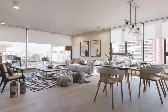 Departamento En Venta De 3 Dorm 2 Est. En Providencia