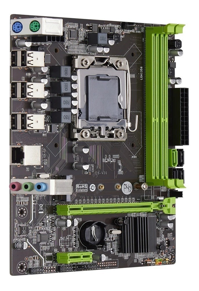 Kit Placa Mãe Gamer X79 Lga 1356 8gb Ddr3 Intel Xeon E5 2420 Parcelamento Sem Juros