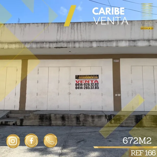 En Venta Local En Caribe. Edo La Guaira 672m2 Ref 166