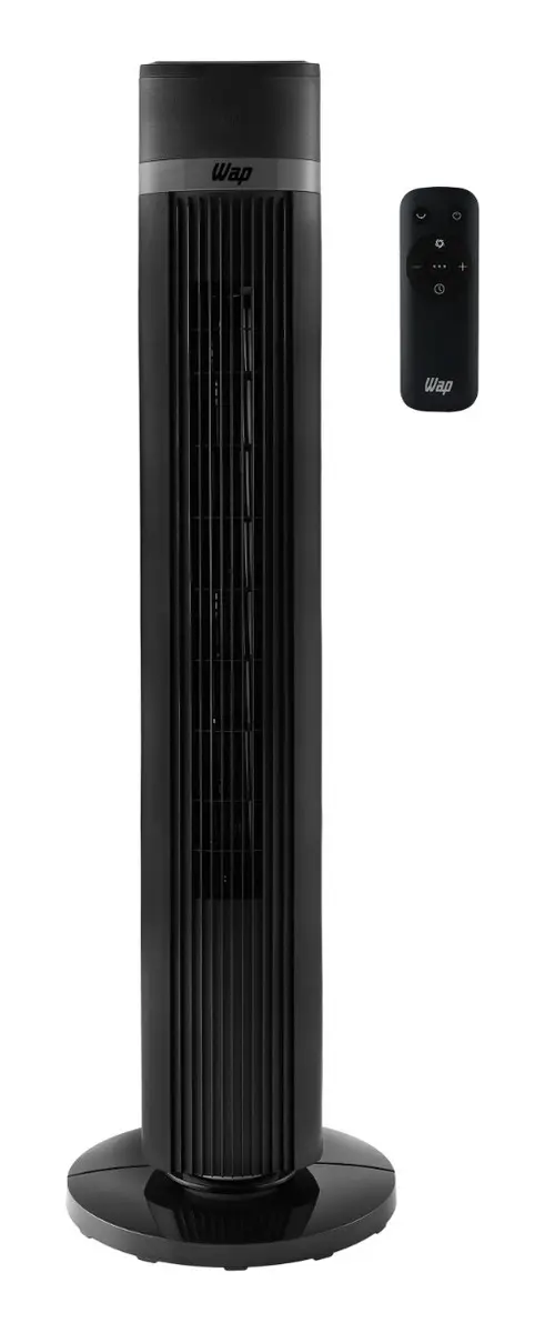 Ventilador Torre WAP Air Silence Silencioso Oscilante 4 Velocidades com Controle Remoto