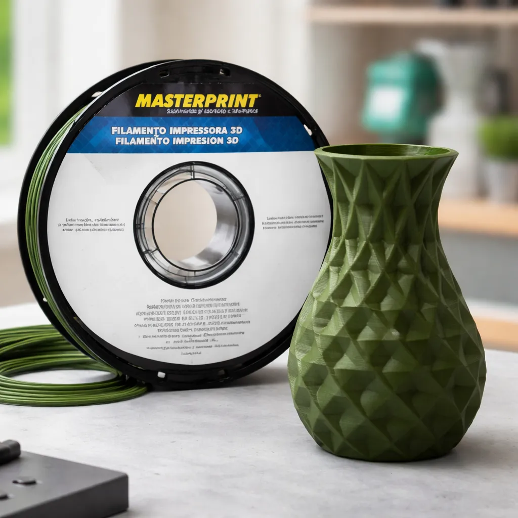 Masterprint PLA Hyper Speed 1.75mm 1kg — Verde Militar