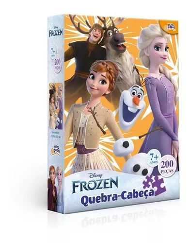 Quebra-Cabeça - Metalizado - 200 Peças - Disney - Princesa - Bela - Toyster