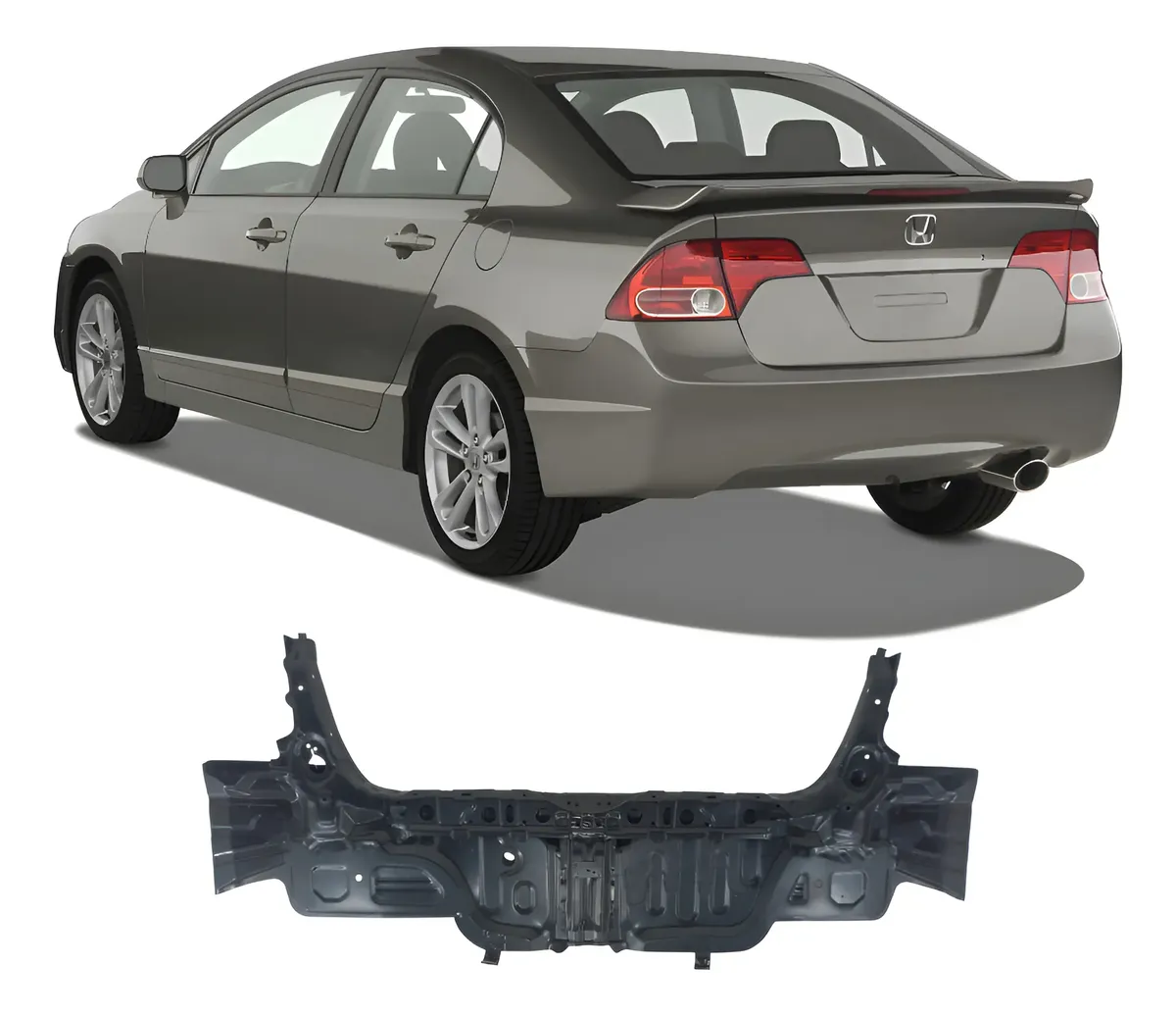 Painel Traseiro Honda New Civic 2007 08 2009 2010 2011 Novo