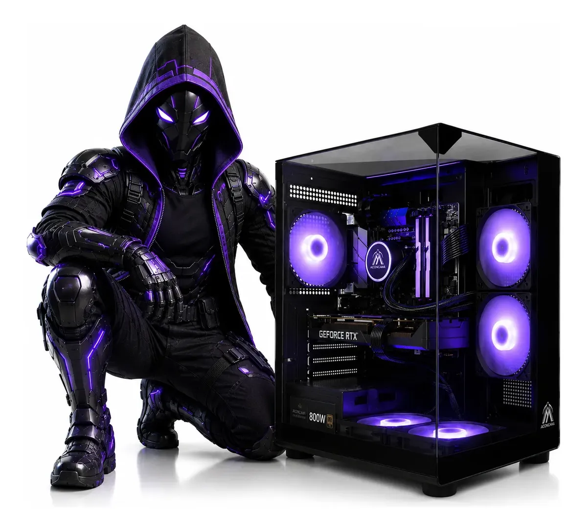 Pc Gamer Aconcawa Amd Ryzen 7 5700 Rtx 5050 | 16gb | 1tb