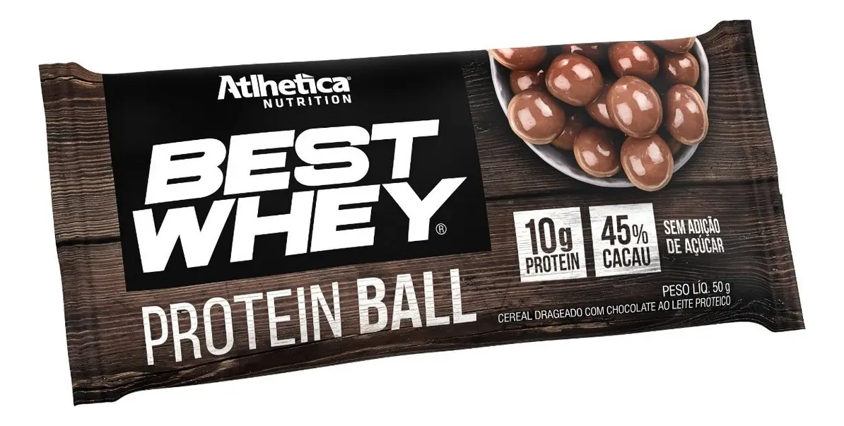 BEST WHEY PROTEIN BALL CHOCOLATE AO LEITE C/12UN