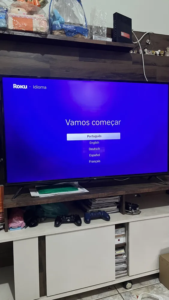Menu de canais do Roku