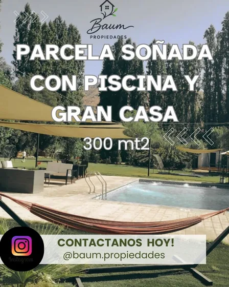Parcela Soñada!, Con Piscina Y Gran Casa