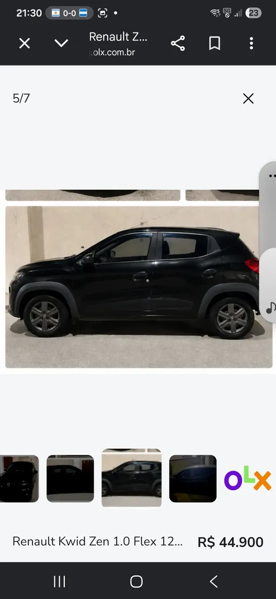 Renault Kwid 2023 1.0 12v Zen Sce 5p — foto 3