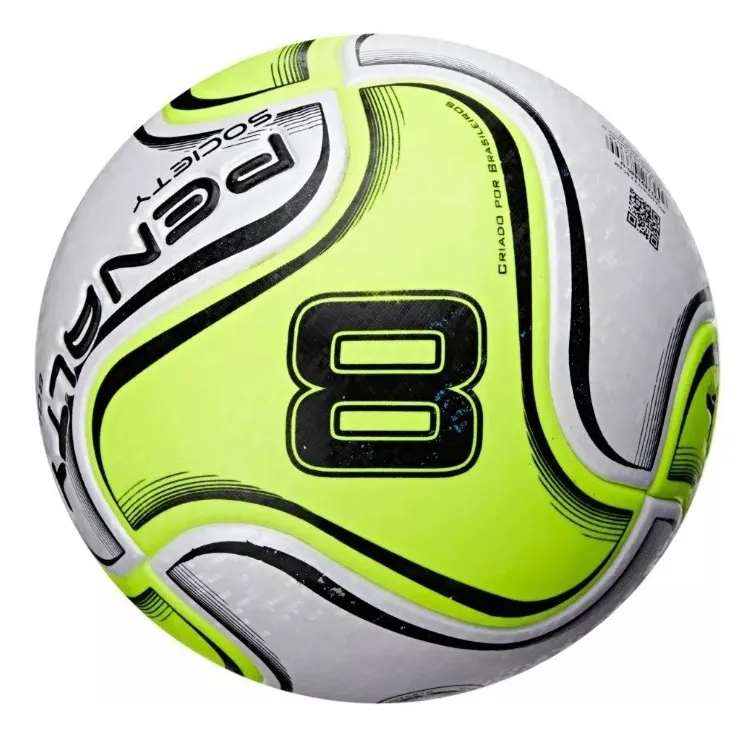 Bola Society 8 X Amarelo, Branco E Preto Penalty - Imagem 3