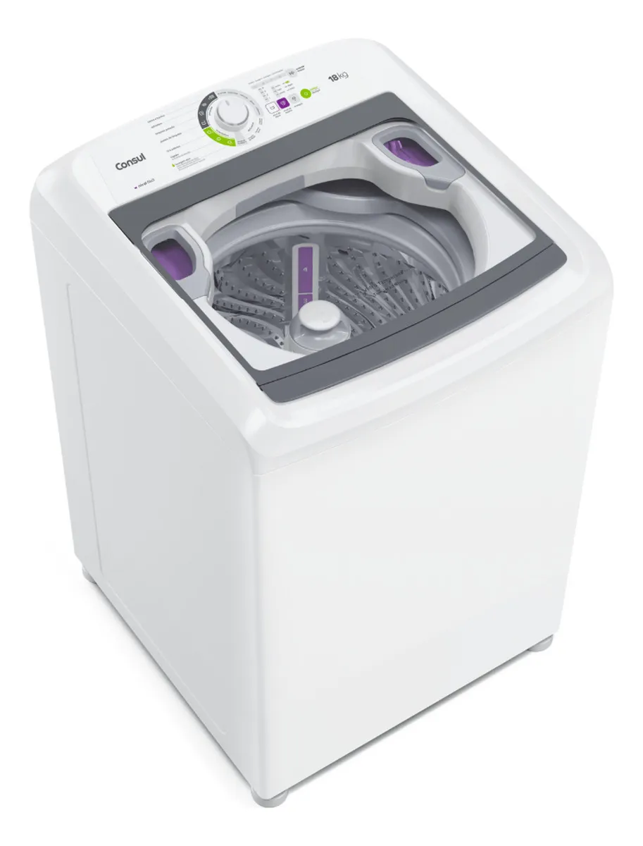 Máquina De Lavar Consul 18kg Branca Com Ciclo Edredom Máquina De Lavar Consul 18kg Branca Com Ciclo Edredom